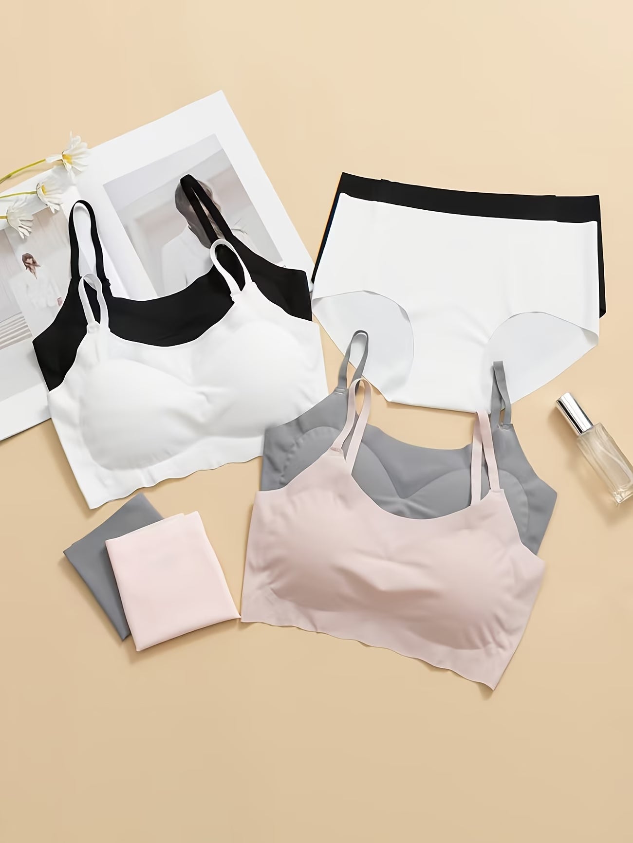 Women's Full Comfortable Bra Panty Set - Combo Lingerie Set (Pack of 5)