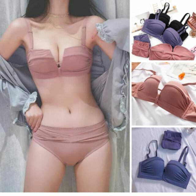 Wireless Seamless Bra and Panty Women's Lingerie Set (Pack of 4)