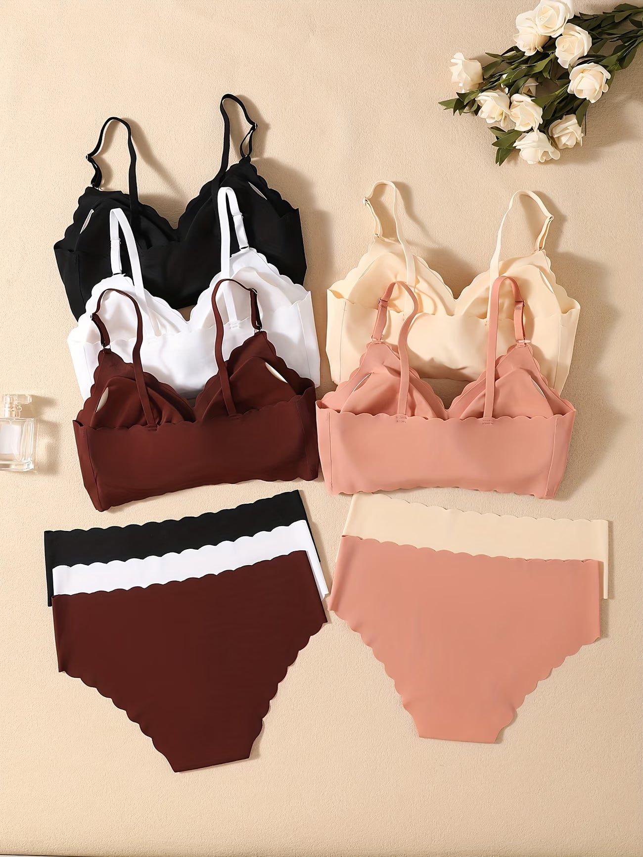 Women's Full Comfortable Bra Panty Set - Combo Lingerie Set (Pack of 5)