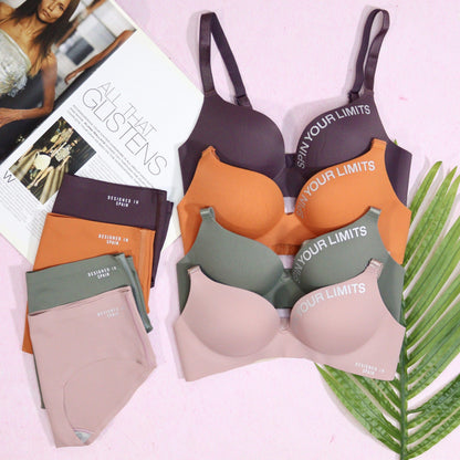 Wireless Seamless Bra and Panty Women's Lingerie Set (Pack of 4)