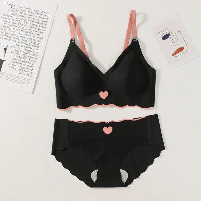 Wireless Seamless Bra and Panty Women's Lingerie Set (Pack of 4)