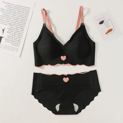 Wireless Seamless Bra and Panty Women's Lingerie Set (Pack of 4)