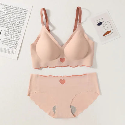 Wireless Seamless Bra and Panty Women's Lingerie Set (Pack of 4)