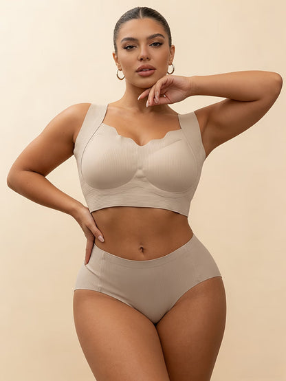 Wireless Seamless Bra and Panty Women's Lingerie Set (Pack of 4)