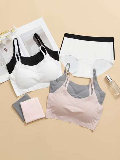 Women's Full Comfortable Bra Panty Set - Combo Lingerie Set (Pack of 5)
