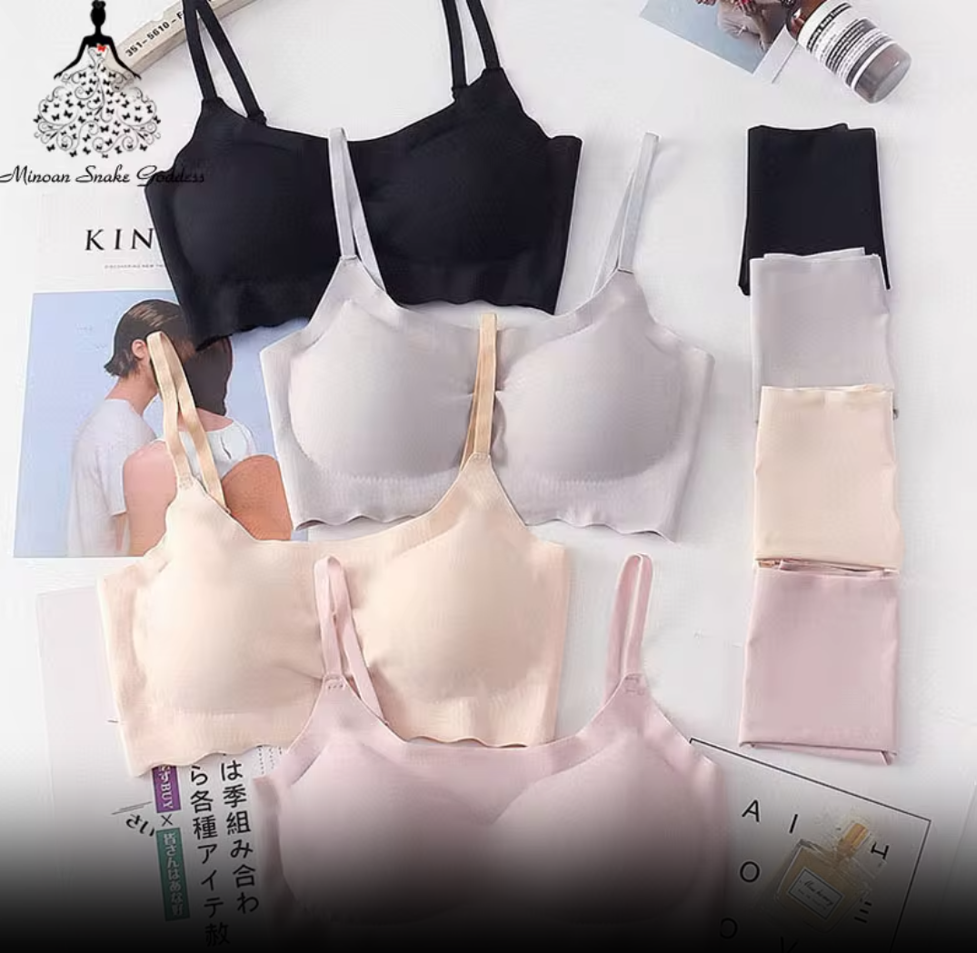 Wireless Seamless Bra and Panty Women's Lingerie Set (Pack of 4)