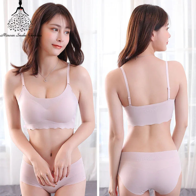 Wireless Seamless Bra and Panty Women's Lingerie Set (Pack of 4)