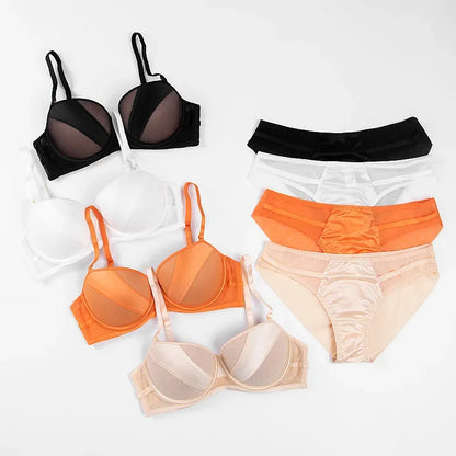 Wireless Seamless Bra and Panty Women's Lingerie Set (Pack of 4)
