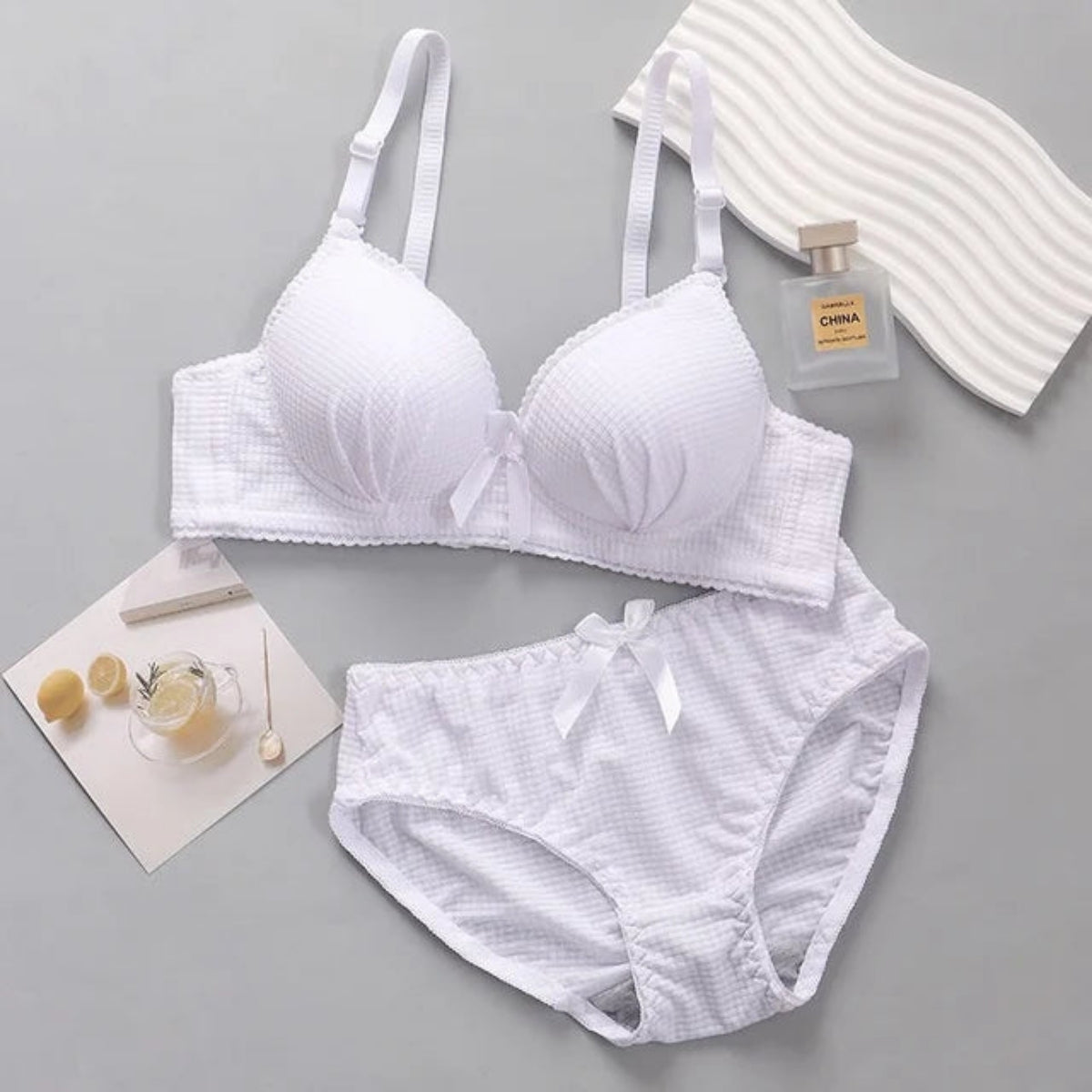 Women's Full Comfortable Bra Panty Set - Combo Lingerie Set (Pack of 5)