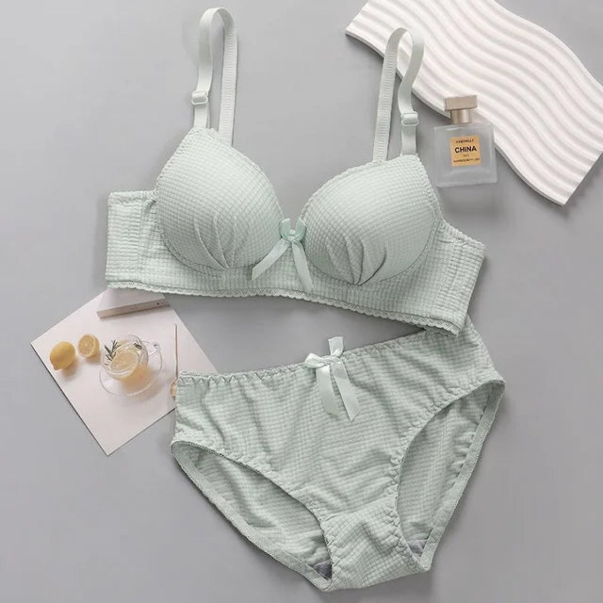 Women's Full Comfortable Bra Panty Set - Combo Lingerie Set (Pack of 5)