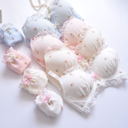Wireless Seamless Bra and Panty Women's Lingerie Set (Pack of 4)