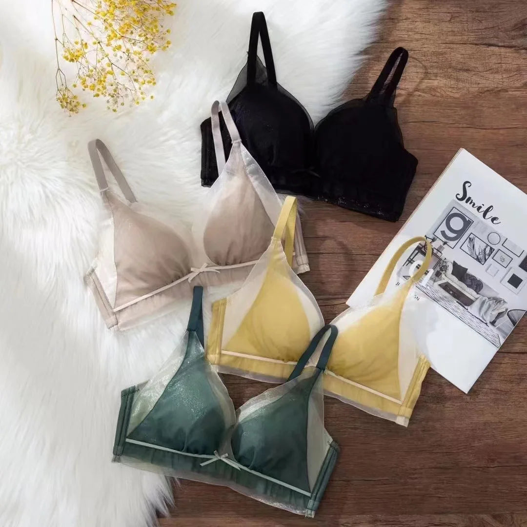 Wireless Seamless Bra and Panty Women's Lingerie Set (Pack of 4)