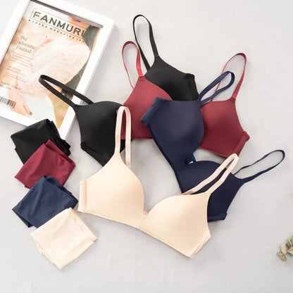 Wireless Seamless Bra and Panty Women's Lingerie Set (Pack of 4)