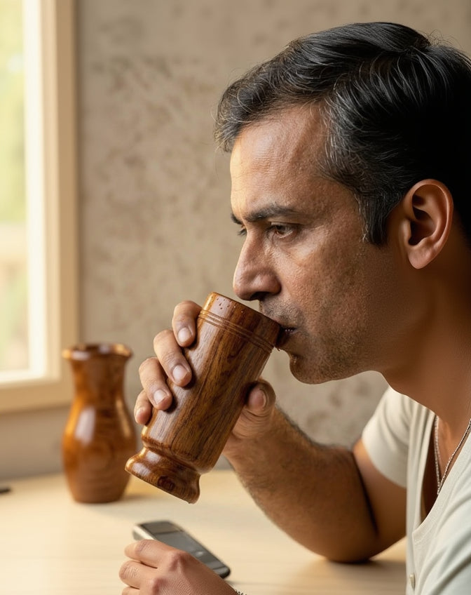 Nutrilifes Ayurvedic Vijayasar Wood Sugar Control Glass | Buy 1 Get 1 Free