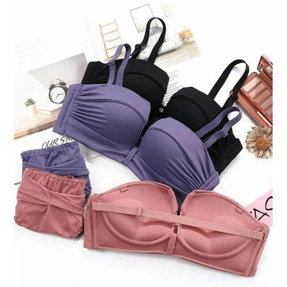 Wireless Seamless Bra and Panty Women's Lingerie Set (Pack of 4)