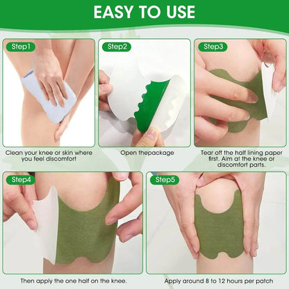 HerbPatch™ Knee Plaster Sticker Wormwood Extract Joint Ache Pain Relieving Pack Of (10) BUY 1 GET 1 FREE