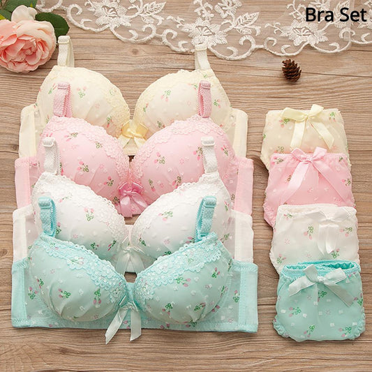 Wireless Seamless Bra and Panty Women's Lingerie Set (Pack of 4)