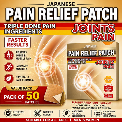 HerbPatch™ Cooling & Warming Patches (Pack of 50) – For Back, Shoulder & Joint Areas