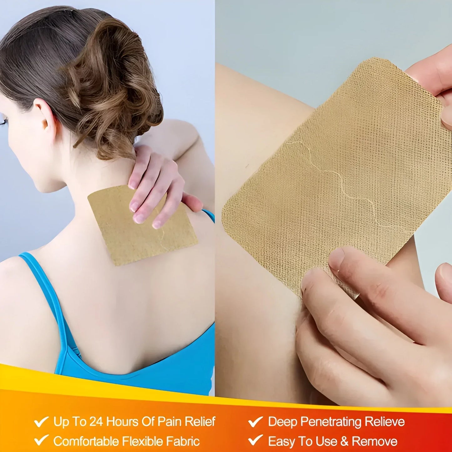 HerbPatch™ Cooling & Warming Patches (Pack of 50) – For Back, Shoulder & Joint Areas