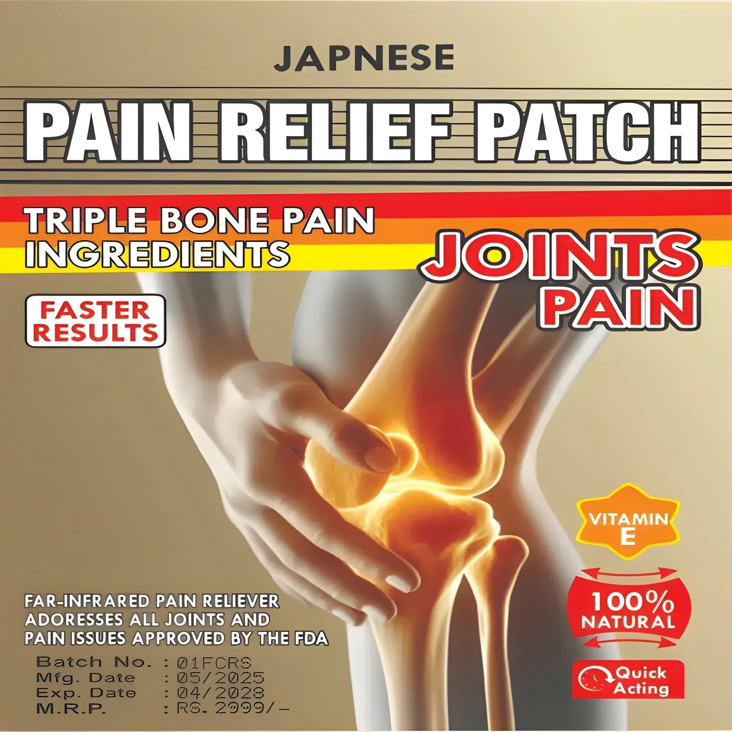 HerbPatch™ Cooling & Warming Patches (Pack of 50) – For Back, Shoulder & Joint Areas