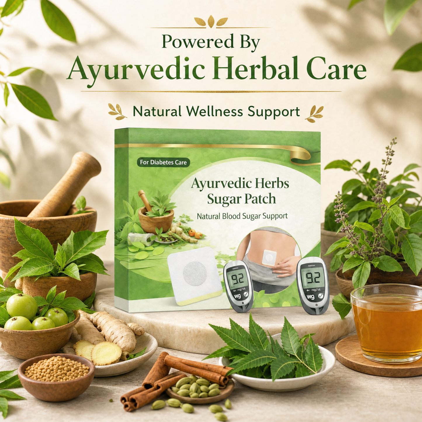 HerbPatch™ - Ayurvedic Herbs Sugar Control Patch (Pack 60) Buy 1 Get 1 free