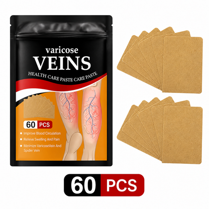 HerbPatch™ Varicose Veins Health Care Paste | Pain Relief & Blood Circulation Support (Pack of 60) Buy 1 Get 1 Free